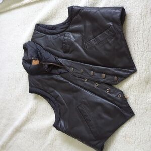 Leather vest